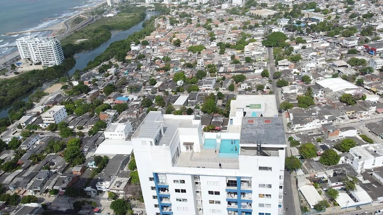 Prime Vista Al Mar Con Piscina Piso Alto Apartamento Cartagena