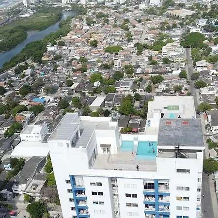 Prime Vista Al Mar Con Piscina Piso Alto Apartamento Cartagena