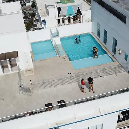 Prime Vista Al Mar Con Piscina Piso Alto Cartagena