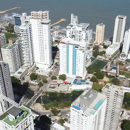 Prime Vista Al Mar Con Piscina Piso Alto Cartagena